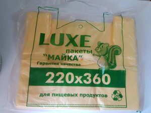 Пакет поліетиленовий майка LUXЕ 220*360 мм