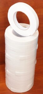 Скотч двухсторонний на вспененной основе (белая пена на белой подложке, в т. ч. для зеркал) 18мм*5м