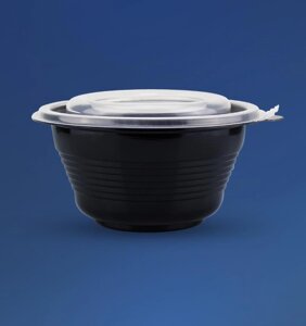 Супниця з кришкою для НВЧ 500 мл одноразова