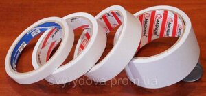 Скотч двосторонній білий на поліпропіленовій основі (канцелярський) 45мм*20м