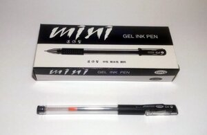 Ручка гелева MIMI GEL INK PEN чорна, 12 шт