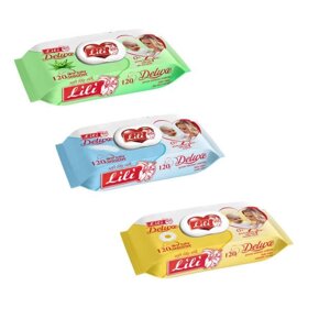 Вологі серветки дитячі 120 шт з клапаном