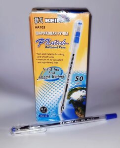 Ручка кулькова синя BEIFA сін., 50 шт