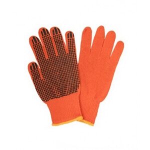 Будівельна жовтогаряча рукавичка 12 пар
