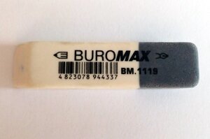 Гумка з абразивною частиною білий 41x14x8