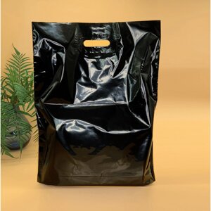 Пакет банан АКТ, 40х50(+3) см, 50 мкм, (100 шт.) чорний, LDPE харчовий