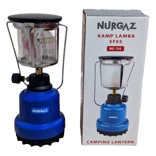 Газова туристична лампа під пробивний газовий балон Nurgaz NG-154, газовий світильник з мантією