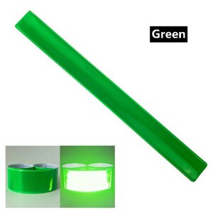 Світлий браслет зелений 40 см, фликер для пішохода і велосипедиста, світловідбивна стрічка