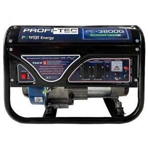 Генератор бензиновий PROFI-TEC PE-3800G (3,5-3,8 кВт), ручний стартер