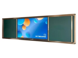 Інтерактивна панель INTBOARD GT 65 (Android 13) + Дошка розсувна крейдяна