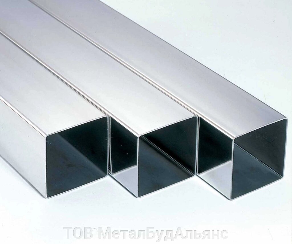 Труба алюмінієва профільна АД31 100х100х2,0 мм від компанії ТОВ МеталБудАльянс - фото 1