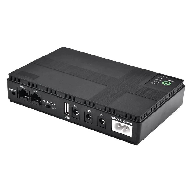 ДБЖ для роутера / комутатора TTN DC1018P 10400мАг 18W black від компанії Інтернет магазин Cho-po-chem - фото 1