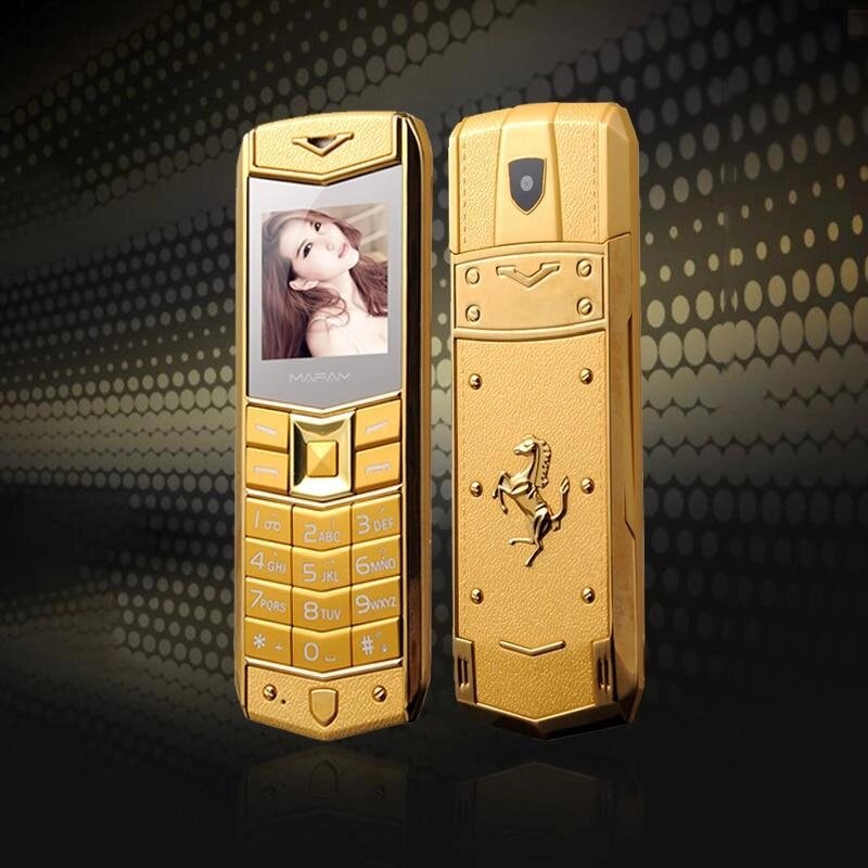 H-Mobile A8 (Mafam A8) gold. Vertu design від компанії Інтернет магазин Cho-po-chem - фото 1