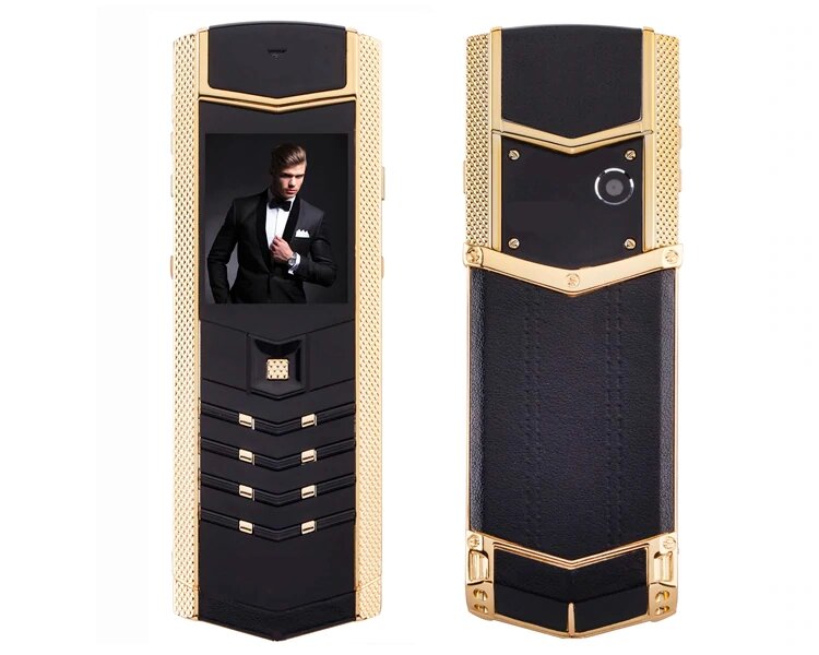 H-Mobile V1 (Hope V1) black-gold. Vertu design від компанії Інтернет магазин Cho-po-chem - фото 1