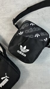 Барстека Adidas, Чоловіча сумка через плече, Текстильна барсетка на два відділення, Брендова сумка