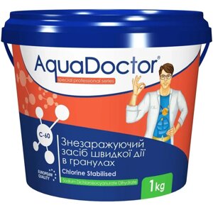 Дезинфектант на основе хлора быстрого действия AquaDoctor C-60 1 кг. в гранулах