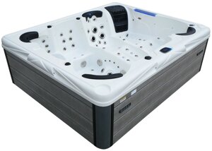 СПА-басейн Aquajoy Saint-Tropez (280х230х95 см), Сріблясто-білий мармур