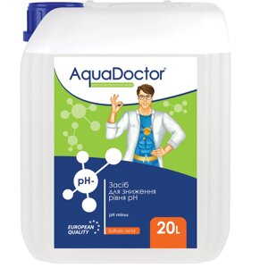 Рідкий засіб для зниження pH AquaDoctor pH Minus (Сірчана 35%) 20 л