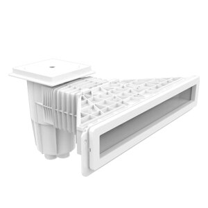 Скіммер Emaux EM0180-SV MIRROR під лайнер, латунні вставки в Києві від компанії АКВА ГРУП