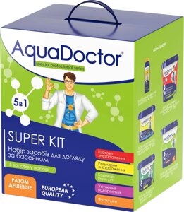 Набір хімії для басейну AquaDoctor Super Kit 5 в 1