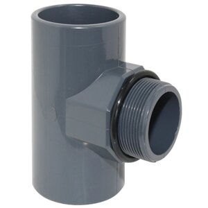 PVC TEE HIDROTEN 1002424, 90 °, з герметичним кільцем, D50-1 1/2