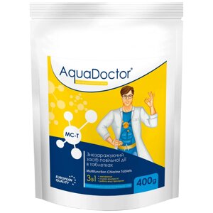 Дезінфектант 3 в 1 на основі хлору AquaDoctor MC-T 0,4 кг (200 г таблетки)