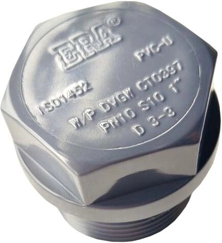 PVC Plug Era US01025 Нитки, D3/4 " від компанії АКВА ГРУП - фото 1