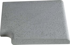 Кутовий копінговий камінь Aquazone Tuff 250x300x50-25 мм, сірий (пористий)