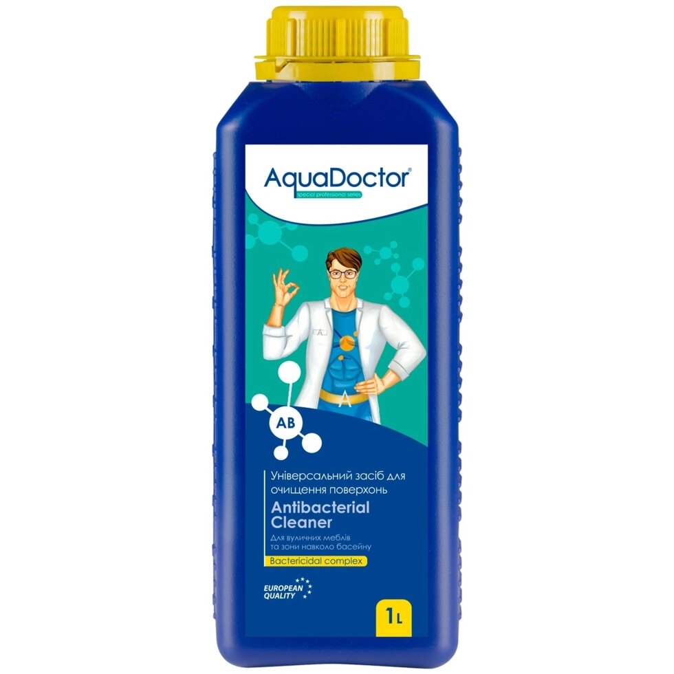 Універсальний засіб для очищення поверхонь AquaDoctor AB Antibacterial Cleaner від компанії АКВА ГРУП - фото 1