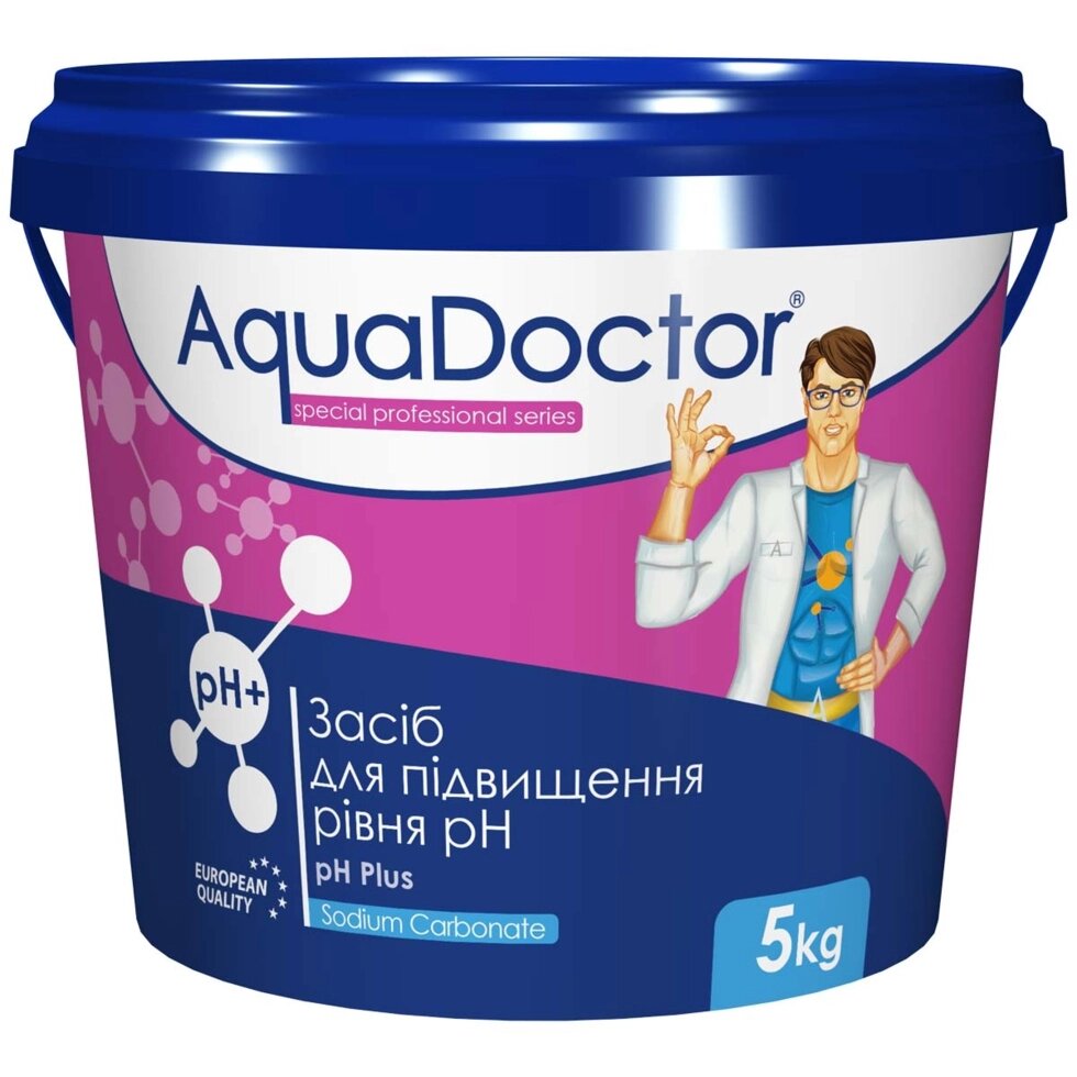 Засіб для підвищення рівня pH AquaDoctor pH Plus 5 кг від компанії АКВА ГРУП - фото 1