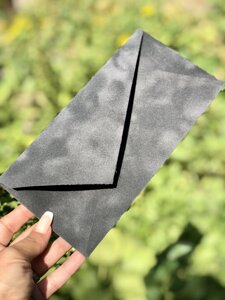 Оксамитовий конверт Євро (220 * 110мм) сірий