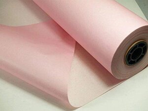 Цветная крафт бумага в рулоне 80 г/м2, 84 см, розовая пудра