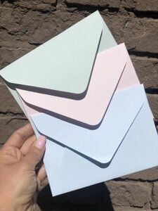 Картонний конверт С6, ніжно-рожевий