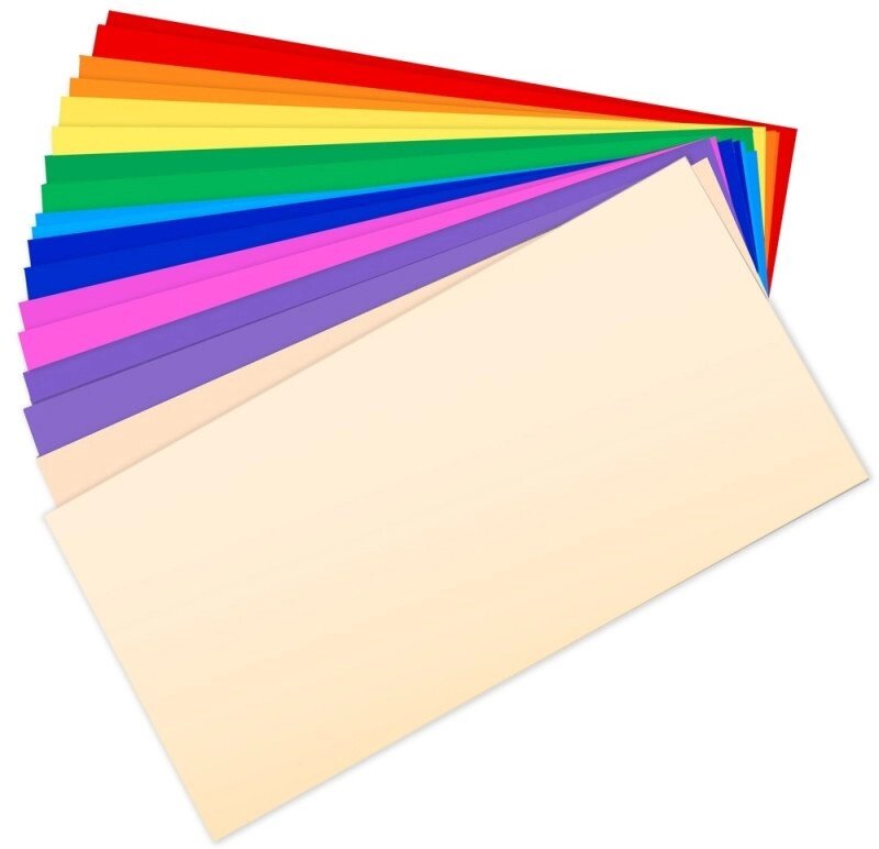Конверт кольоровий СКЛ, DL, 80г / м2 насичений фіолет - гарантія