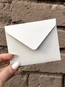 Щільний крафт конверт для пластикової карти холодний камінь