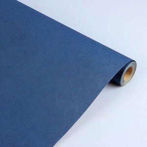 Упаковочная крафт бумага в рулоне синяя индиго 90 г/м2, 84 см