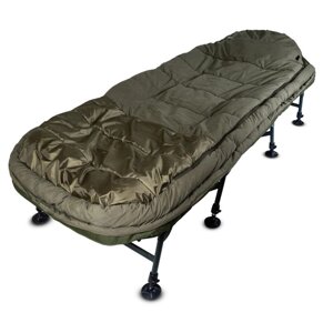 Коропова розкладачка ліжко похідне зі спальним мішком і подушкою до 160 кг Ranger RA 5512