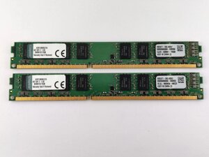 Комплект оперативної пам'яті Kingston ValueRAM DDR3 16Gb (2*8Gb) 1333MHz PC3-10600 (KVR13N9K2/16) Б / У