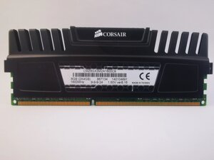 Оперативная память corsair vengeance DDR3 4gb 1600mhz PC3-12800 (CMZ8gx3M2a1600C9) Б/У