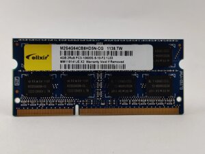 Оперативна пам'ять для ноутбука sodimm elixir DDR3 4gb 1333mhz PC3-10600U (M2s4G64CB8hd5N-CG) б/в