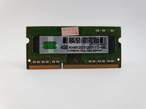 Оперативна пам'ять для ноутбука sodimm KH DDR3l 4gb 1600mhz PC3l-12800S (KHM12D312031TD-H8l) б/в