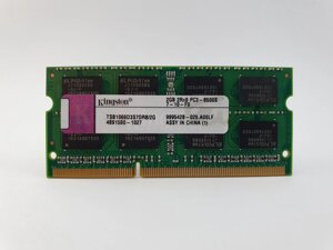 Оперативна пам'ять для ноутбука sodimm kingston DDR3 2gb 1066mhz PC3-8500S (TSB1066D3s7DR8/2G) б/в