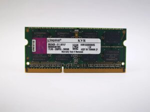 Оперативна пам'ять для ноутбука sodimm kingston DDR3 2gb 1333mhz PC3-10600S (KVR1333D3s9/2G) б/в