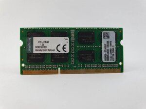 Оперативна пам'ять для ноутбука sodimm kingston DDR3 4gb 1333mhz PC3-10600S (KTD-L3b/4G) б/в