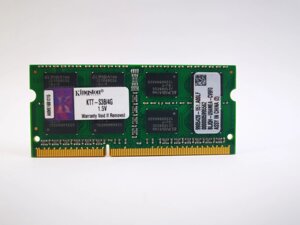 Оперативна пам'ять для ноутбука sodimm kingston DDR3 4gb 1333mhz PC3-10600S (KTT-S3b/4G) б/в