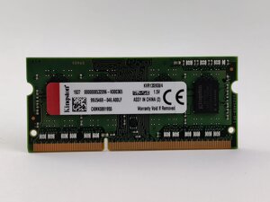Оперативна пам'ять для ноутбука sodimm kingston DDR3 4gb 1333mhz PC3-10600S (KVR13S9s8/4) б / у