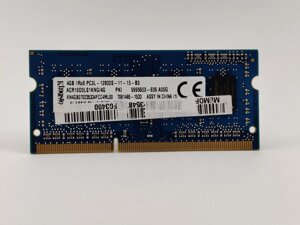 Оперативна пам'ять для ноутбука sodimm kingston DDR3l 4gb 1600mhz PC3l-12800S (ACR16D3ls1KNG/4G) б/в