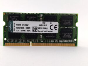 Оперативна пам'ять для ноутбука sodimm kingston DDR3l 8gb 1600mhz PC3l-12800S (KVR16LS11/8) б / у