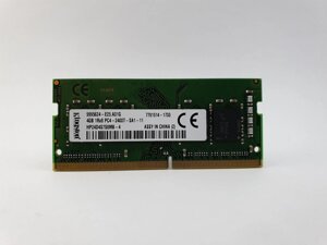 Оперативна пам’ять для ноутбука Sodimm Kingston DDR4 4GB PC4-2400T (HP24D4S7S8MB-4) Використовується