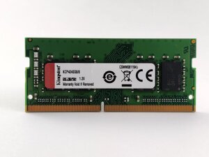 Оперативна пам'ять для ноутбука SODIMM Kingston DDR4 8Gb PC4-2400T (KCP424SS8/8) Б/В